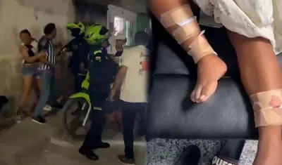 Momento de los hechos y lesiones de la joven. 