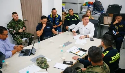 Aspecto del consejo de seguridad en Soledad. 