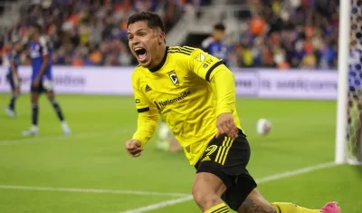 Juan Camilo Hernández, delantero colombiano del Betis de España. 