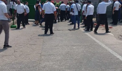 Entrada de la empresa Transportes San Carlos. 