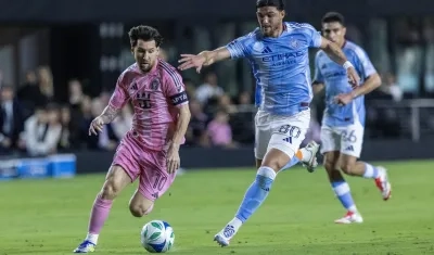 Lionel Messi durante un partido contra el New York City. 