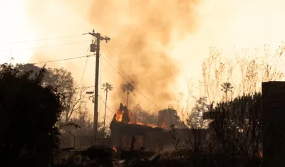 Incendios en Los Ángeles. 