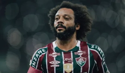 Marcelo con la camiseta del Fluminense, el club donde inició su carrera.