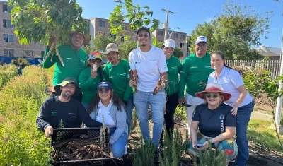 Huerta comunitaria de Las Gardenias.