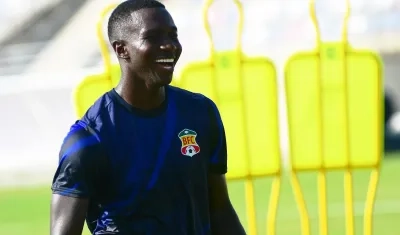 Pabue Cassiani, jugador del Barranquilla Fútbol Club.