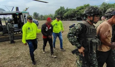 Los capturados fueron dejados a disposición de las autoridades competentes. 