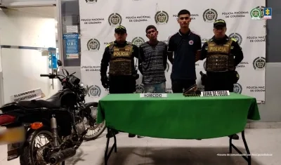 Fredy de Jesús Zabala y Jonathan David Tirado de la Cerda.