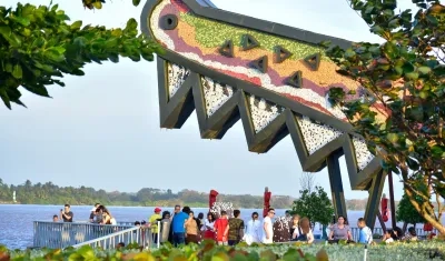 Caimán del Río en el Gran Malecón.