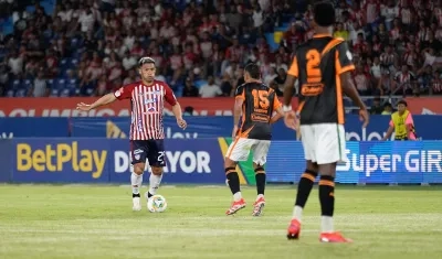 Teófilo Gutiérrez entró a la cancha en el segundo tiempo del partido contra Envigado. 