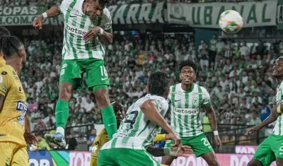 William Tesillo durante el partido de ida de la Superliga contra Bucaramanga.