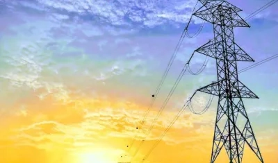 Aspecto de una torre de energía.