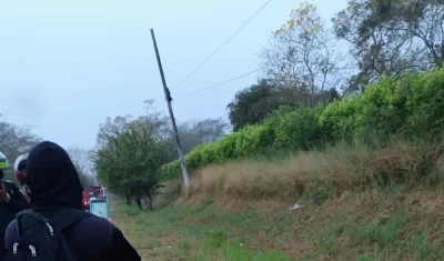 Aspecto del lugar en donde encontraron el cuerpo sin vida de 'El zorro'. 