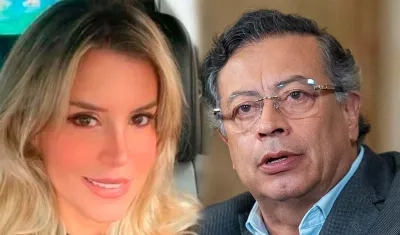 Ángela Benedetti y el Presidente Gustavo Petro.