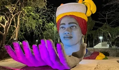 'Palenque vive' cuenta con 8 metros de alto.