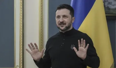 Volodímir Zelenski, Presidente de Ucrania.