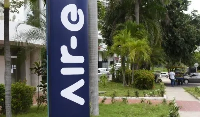 Fachada de una de las oficinas de Air-e en Barranquilla. 