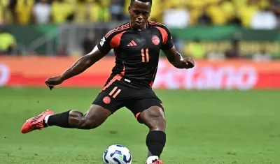 El volante ofensivo colombiano Jhon Arias.