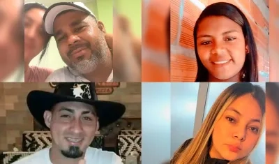 Cuatro de las víctimas asesinadas en el mes de marzo. 