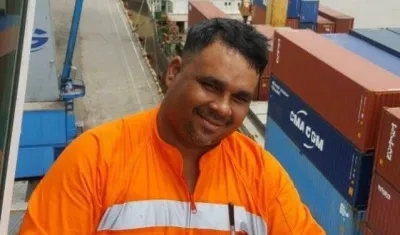 Wilmer Girón Paternina se tomó esta fotografía en su lugar de trabajo en el Puerto de Barranquilla. 