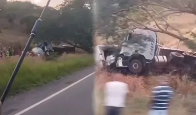 Zona del accidente.