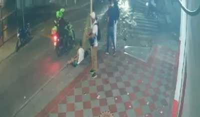 Aspecto del accidente. 