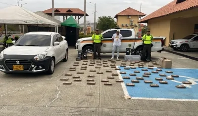 El operativo se cumplió en la Vía al Mar, en Puerto Colombia. 