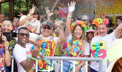 Asistentes al Carnaval de Barranquilla.