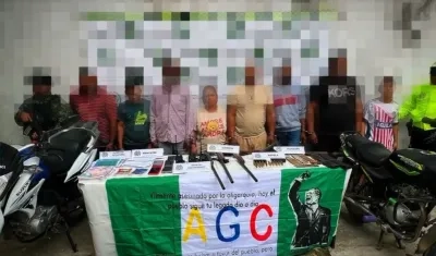 Señalados integrantes del 'Clan del Golfo'. 