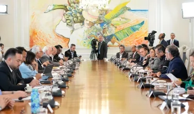 Imagen del último consejo de ministros.