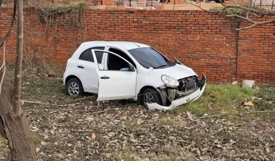 En este vehículo se movilizaba la víctima cuando fue atacado a bala. 
