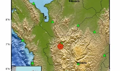 El evento sísmico registrado.