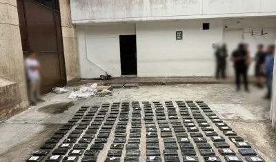 Droga hallada en el corregimiento de Salgar, en Puerto Colombia. 