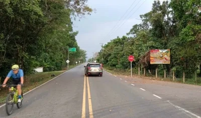 Entrada al municipio Saravena, Arauca, donde instalaron la bandera del ELN.