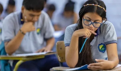 Estudiantes de un colegio. 