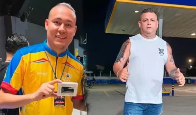  Edinson Carrillo, conocido como ‘Piolín’; y Felipe Osorio Velásquez