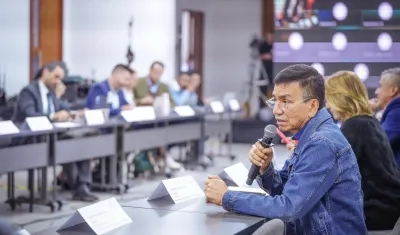 El presidente de Fecode, Domingo Ayala Espitia.