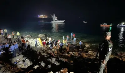 Lugar donde cayó el avión.