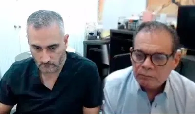 Los médicos James Nayid Hage Tafache y  Cristobal Abello Munarriz. 