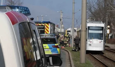 Lugar donde se presentó el ataque a la mujer, en Gera Alemania