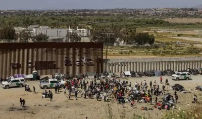 Muro fronterizo, en Tijuana, Baja California, México. 
