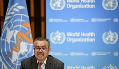 Director general de la OMS, Tedros Adhanom Ghebreyesus. 