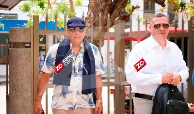 Samuel Santander Lopesierra a su llegada al Centro de Servicios, en Barranquilla. 