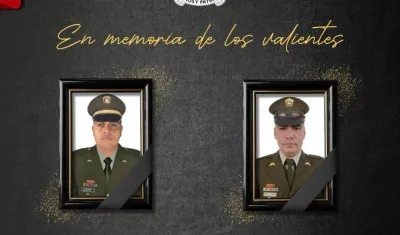 Los dos policías asesinados. 