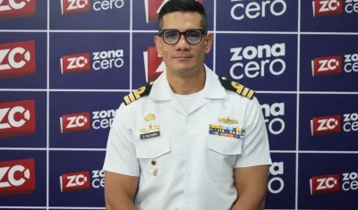 Diego Fernando Salguero, coordinador de gestión técnica Marítima Dimar, en instalaciones de Zona Cero.