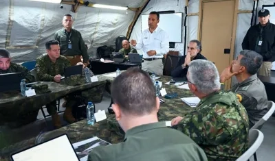 Pedro Sánchez y Armando Benedetti tuvieron una reunión de seguridad este sábado en Popayán con la cúpula militar.
