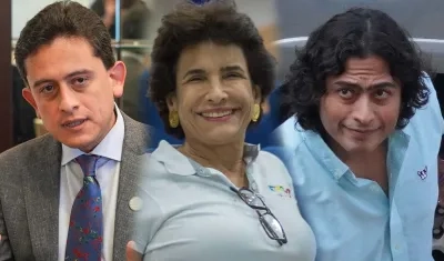 Luis Carlos Reyes, Adelina Covo y Nicolás Petro. 