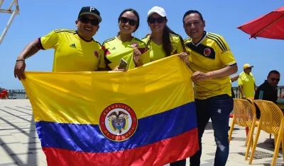 Imagen de los visitantes en el Malecón del Río.