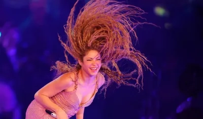 La cantante barranquillera Shakira en Buenos Aires. 
