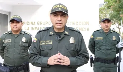 Coronel Alex Suárez, Subcomandante Policía Metropolitana de Barranquilla.