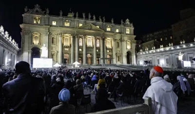 Plaza de San Pedro en el Vaticano.